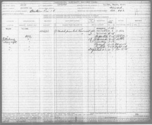 USAAF 43-44046 record card